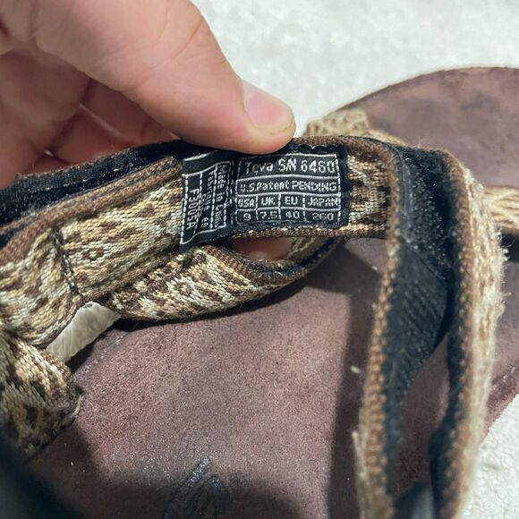 Teva Midform Universal Women Strappy Sandals 9 Gemina Maple Sugar Open Toe Vegan - Picture 10 of 11